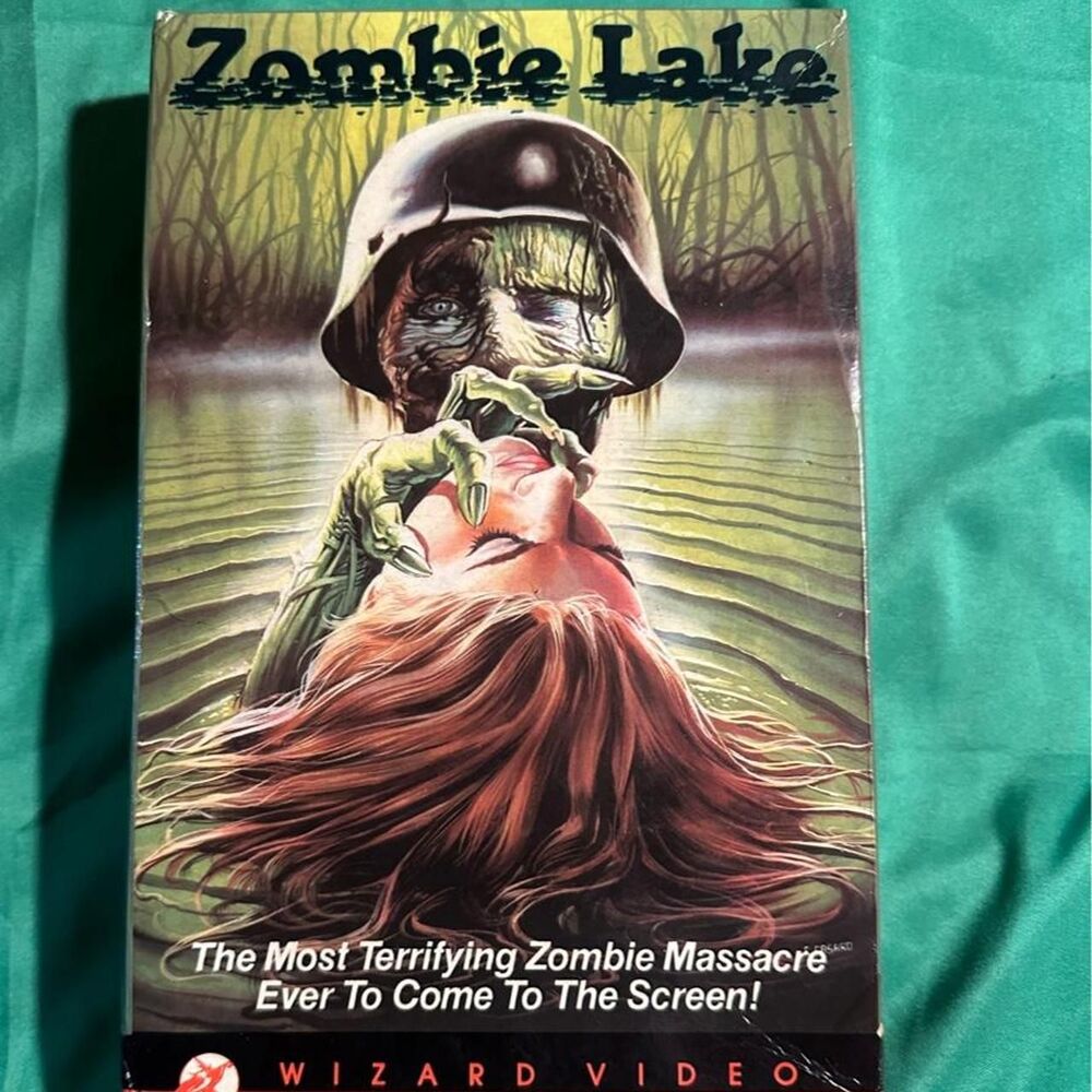 Zombie Lake VHS Rare Hard To Find Big Box Wizard Video Release